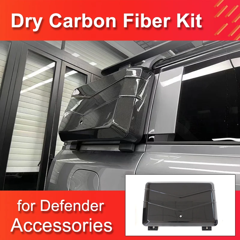 Dry Carbon Fiber Exterior Equipment for Land Rover Defender 90 110 Accessories 2020-2023 Car Body Kit High Quality Trim Panel