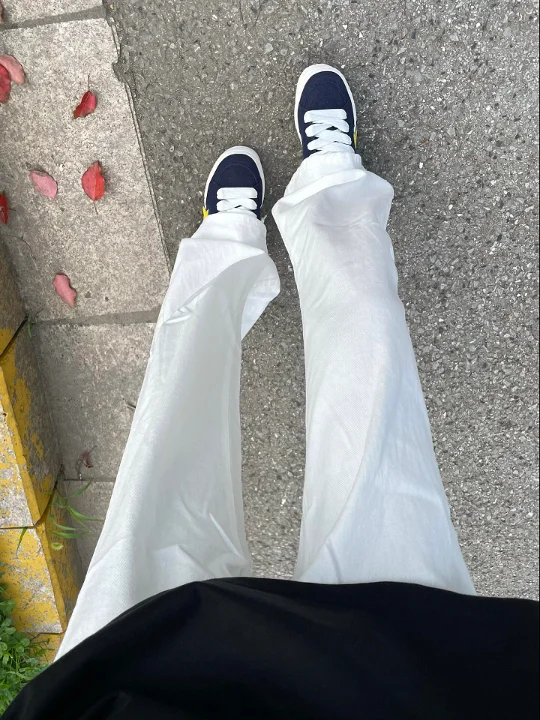 

Джинсы Cleanfit White Original Denim: универсальные длинные брюки свободного прямого кроя для подростков, осенняя коллекция
