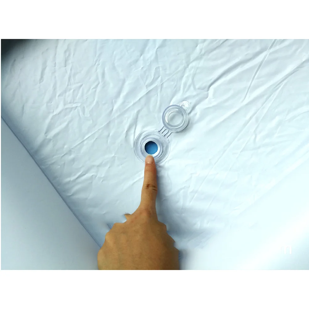 2 قطعة شريط الجليد القابل للنفخ بولي كلوريد الفينيل حامل مشروبات عائمة بركة مبرد الحفلات التخييم شواء أطباق قابلة للنفخ حامل مشروبات عائمة #6