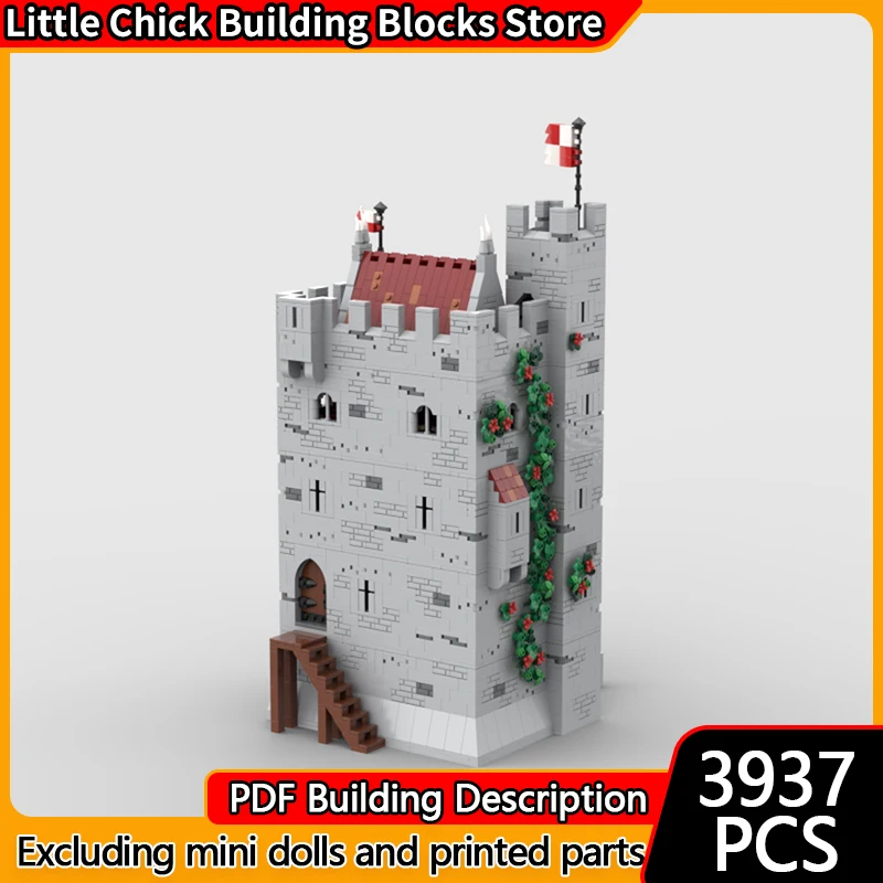 

Medieval Castle Model MOC Building Bricks Fortress Tower House Modular Technology Children Holiday Gifts Assemble Toys Suit