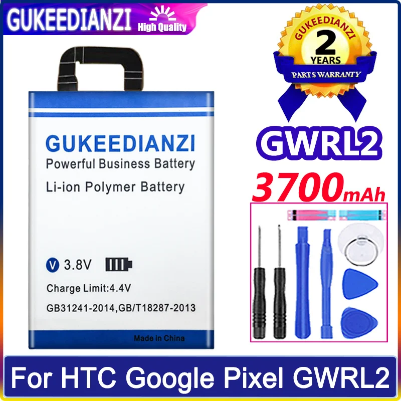 

GUKEEDIANZI Battery 3700mAh For HTC Google Pixel GWRL2 GWRL 2 Batteries