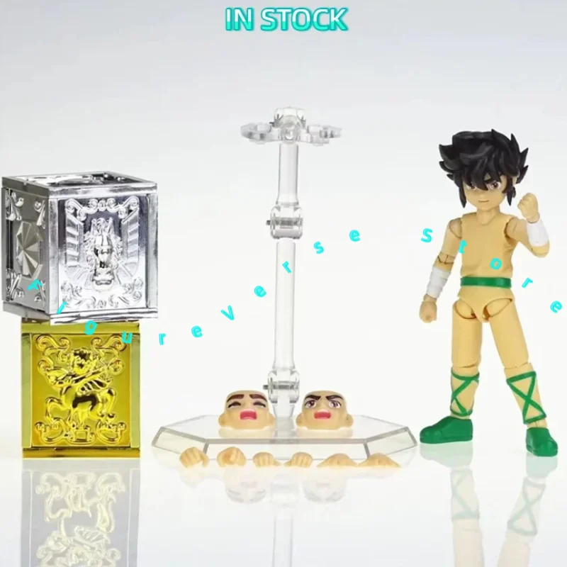 

ST Saint Seiya Myth Cloth EX Seiya Child w 2 Mini Pandora Box Pegasus Sagittarius Bronze Knights of the Zodiac PVC Action Figure