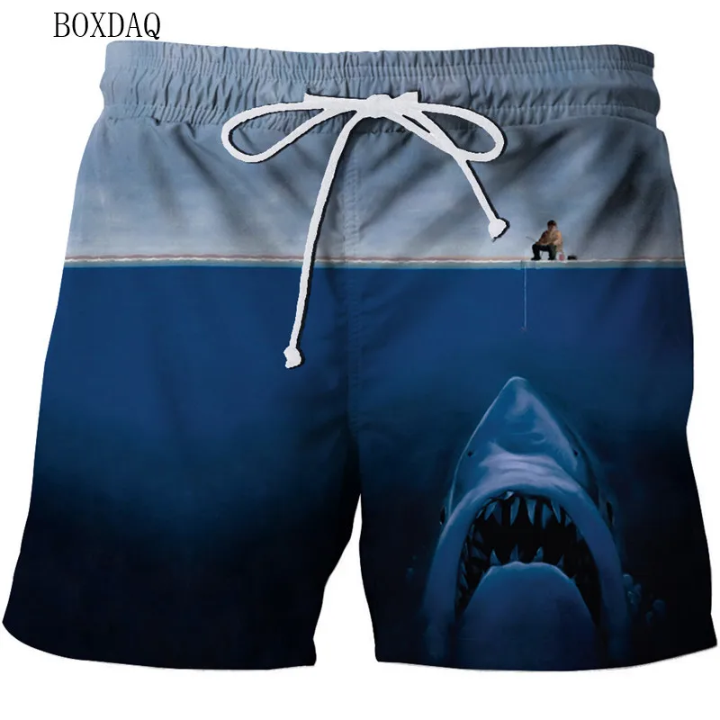 Beach Casual Men\'s Shorts Fashion 3d Printed Fishing Style Man Shorts Summer Swimming 6XL Plus Size Man Clothing Shorts