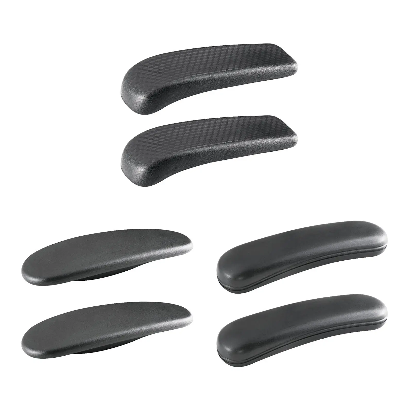 2x Office Chair Replacement Arm Pads PU Soft Support Comfortable Universal Black for Gaming Chairs Office Chairs Computer Chairs