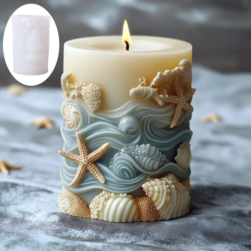 DIY Ocean style relief cylindr - Resin Ocean Wave Mold review and price