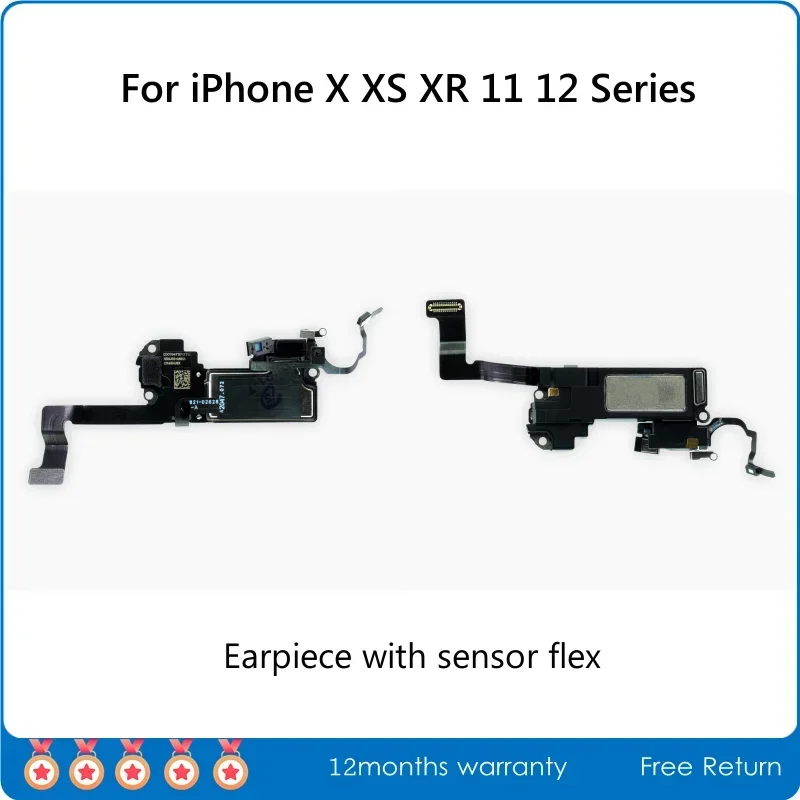 Disassembled Earpiece With Sensor Flex Cable Assembly For IPhone X XR XS 11 12 Pro Max 12mini Ear Speaker Replacement