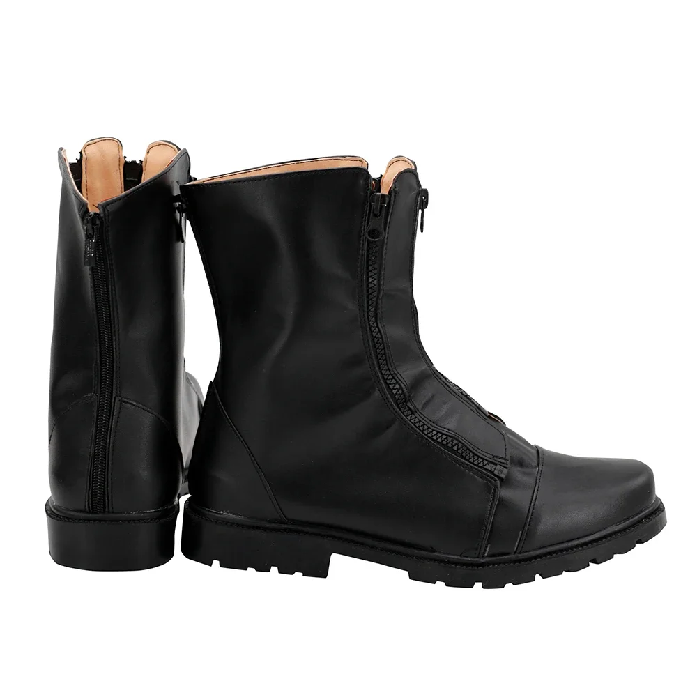 Final Fantasy Cloud Strife Cosplay Boots Black Shoes Custom Made Any Size (4)