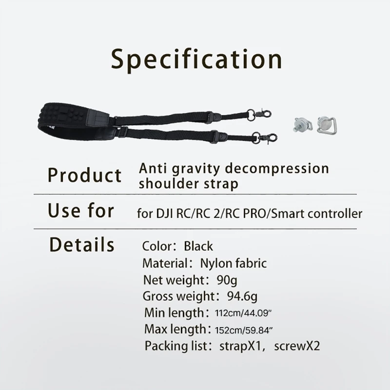 R91A Stylish Metal Hook Lanyard Strap for RC RC2 Remote Control