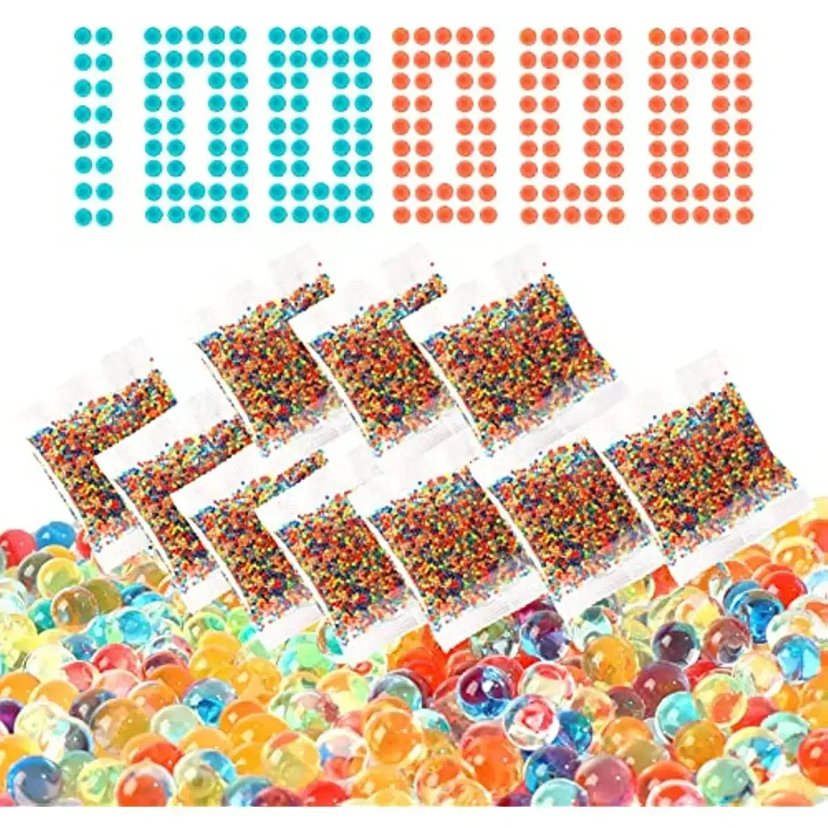 WYHydrogel Pearl Shaped Crystal Soil Water eads io 7-8MM Gel all For Flower/Weeding Mud Growing Magic Jelly alls