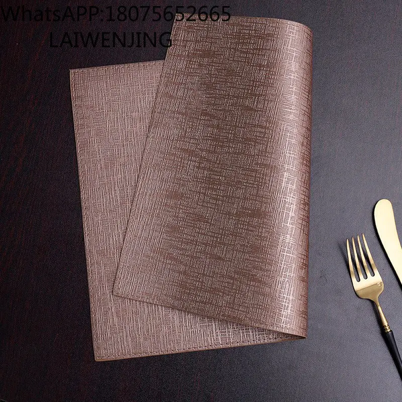 Picture 6: Leather placemat high temperature oven mitts tableware western food mat dining table dining room insulation mat