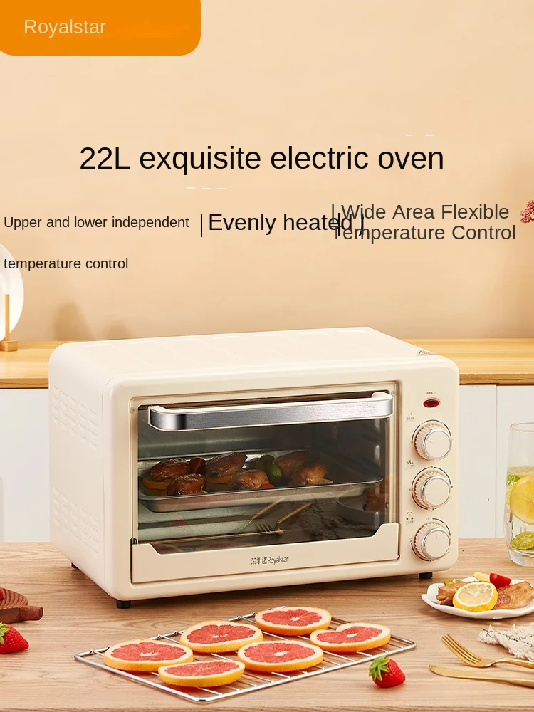 Electric Oven Household Small 22L Multi functional Large Capacity Baking Oven Fully Automatic Mini Oven