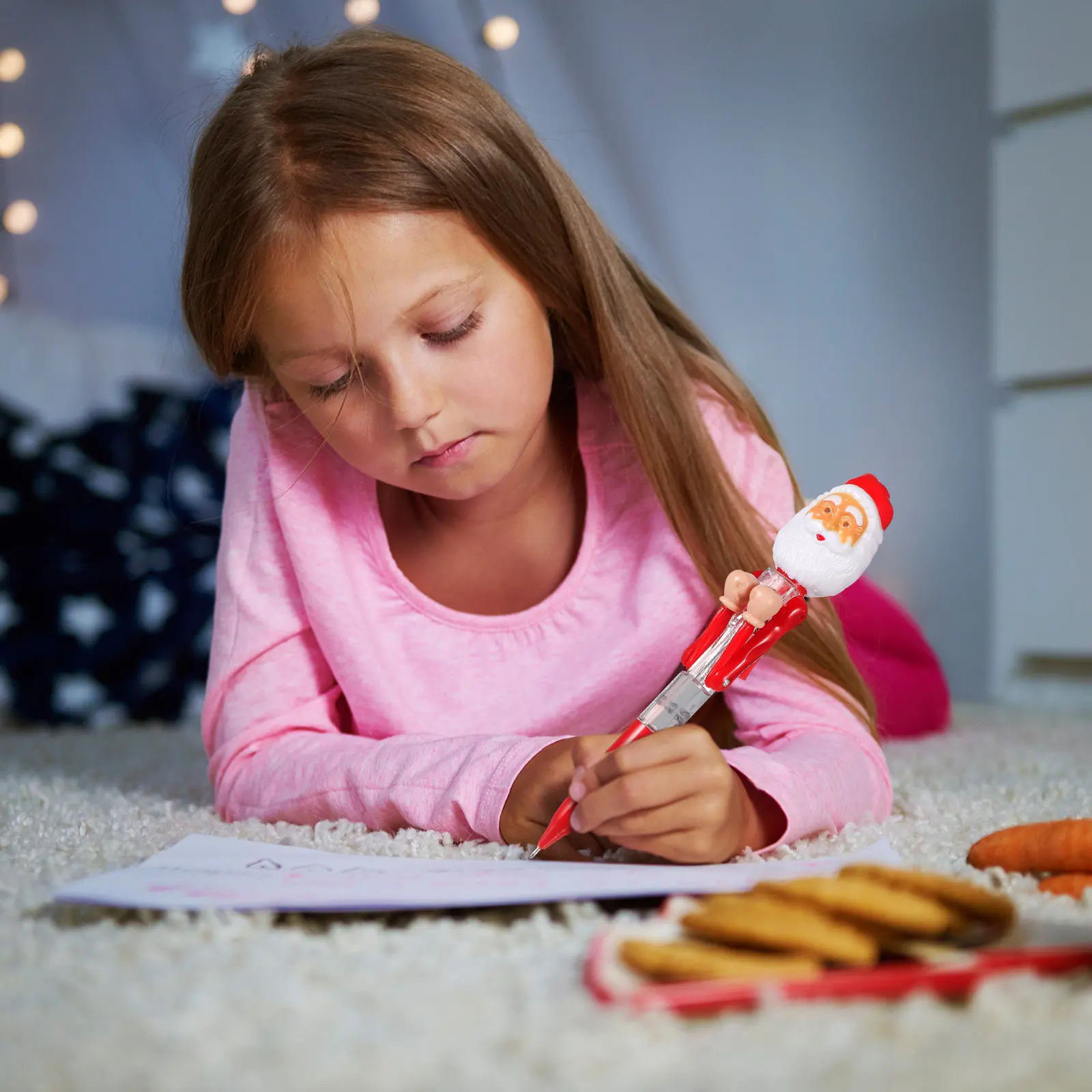 

2Pcs Funny Santa Claus Ballpoint Pens Christmas Party Pen Writing Tool for Kids Students Coloring Books Journals Diaries