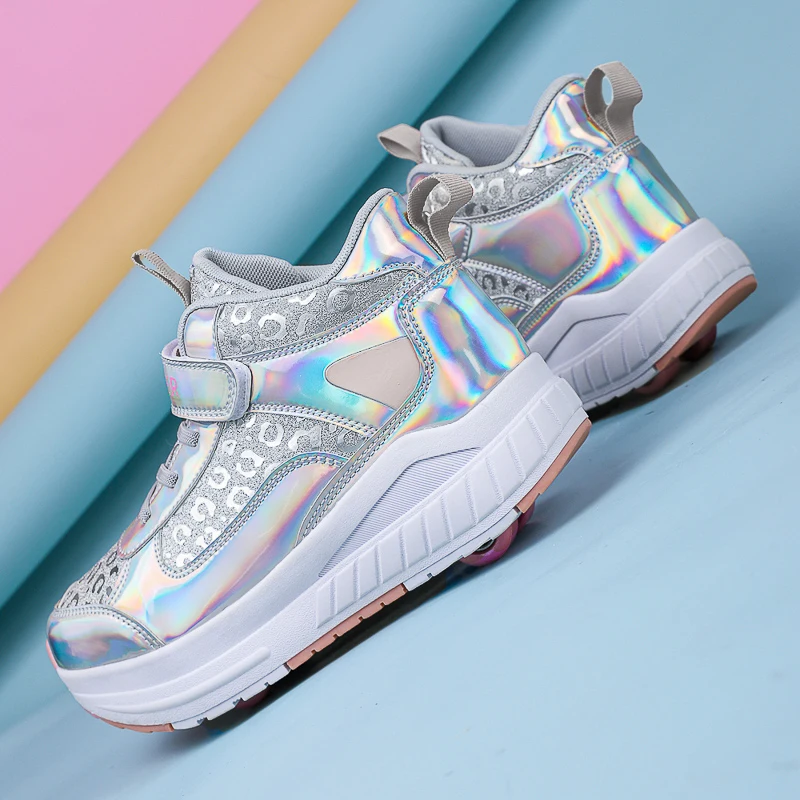 

Roller Sneakers: Lightweight Roller Sneakers for Students – Boys', Girls' & Teens' Wheeled Sneakers, Roller Skates