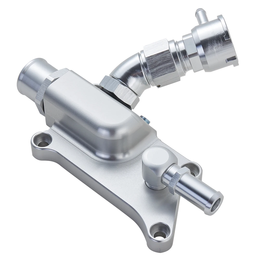 K Series K20Z3 K24 Thermostat Upper Coolant Housing with Straight Elbow Filler Neck Hose