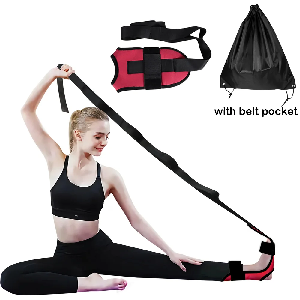 High Quality Portable Fascia Stretcher Adjustable Durable Yoga Strap Belt Foot Stretching Band