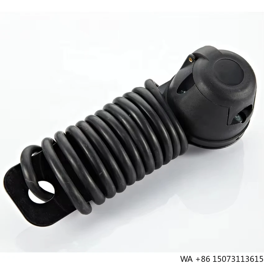 Euro 7Pin Trailer Socket with Metal Plate Connector Set Kit with  RVV Cable Trailer Socket Adapter