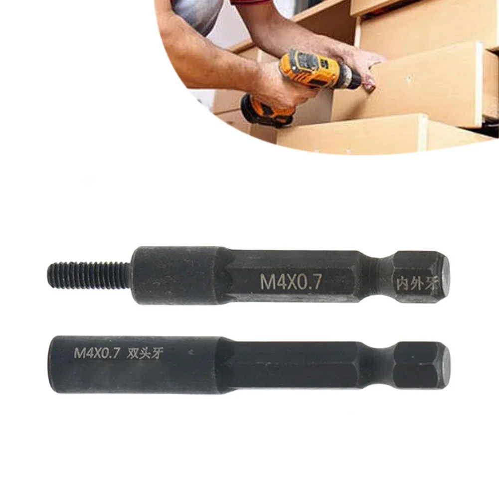 Chrome Vanadium Steel Socket Adapters 2pack for 4mm x 0.7 and M5 x 0.8 Threads Used with For Insert Nuts or Double Ended Screws