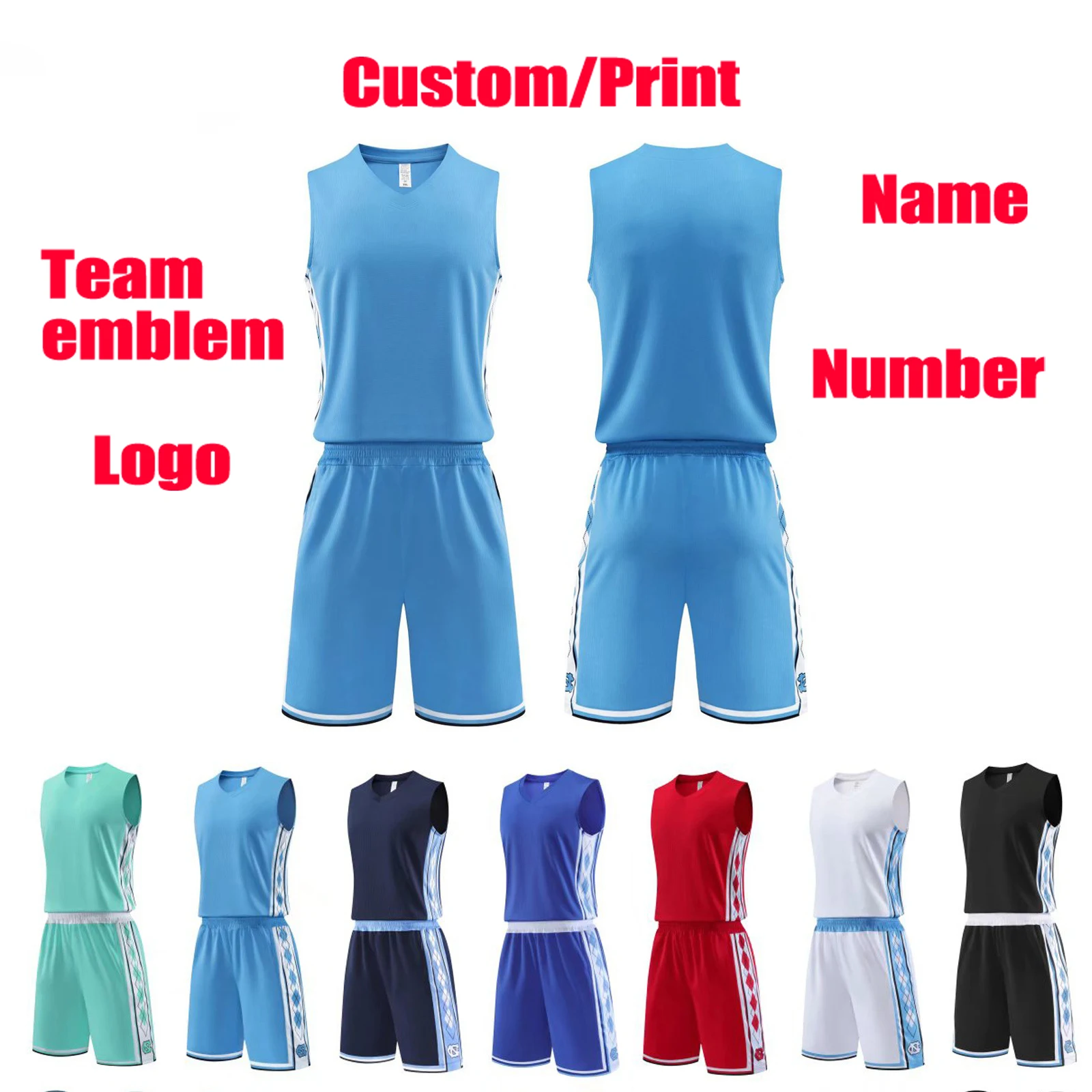 Sportswear the badge Logo name number printing costs Sportswear customization