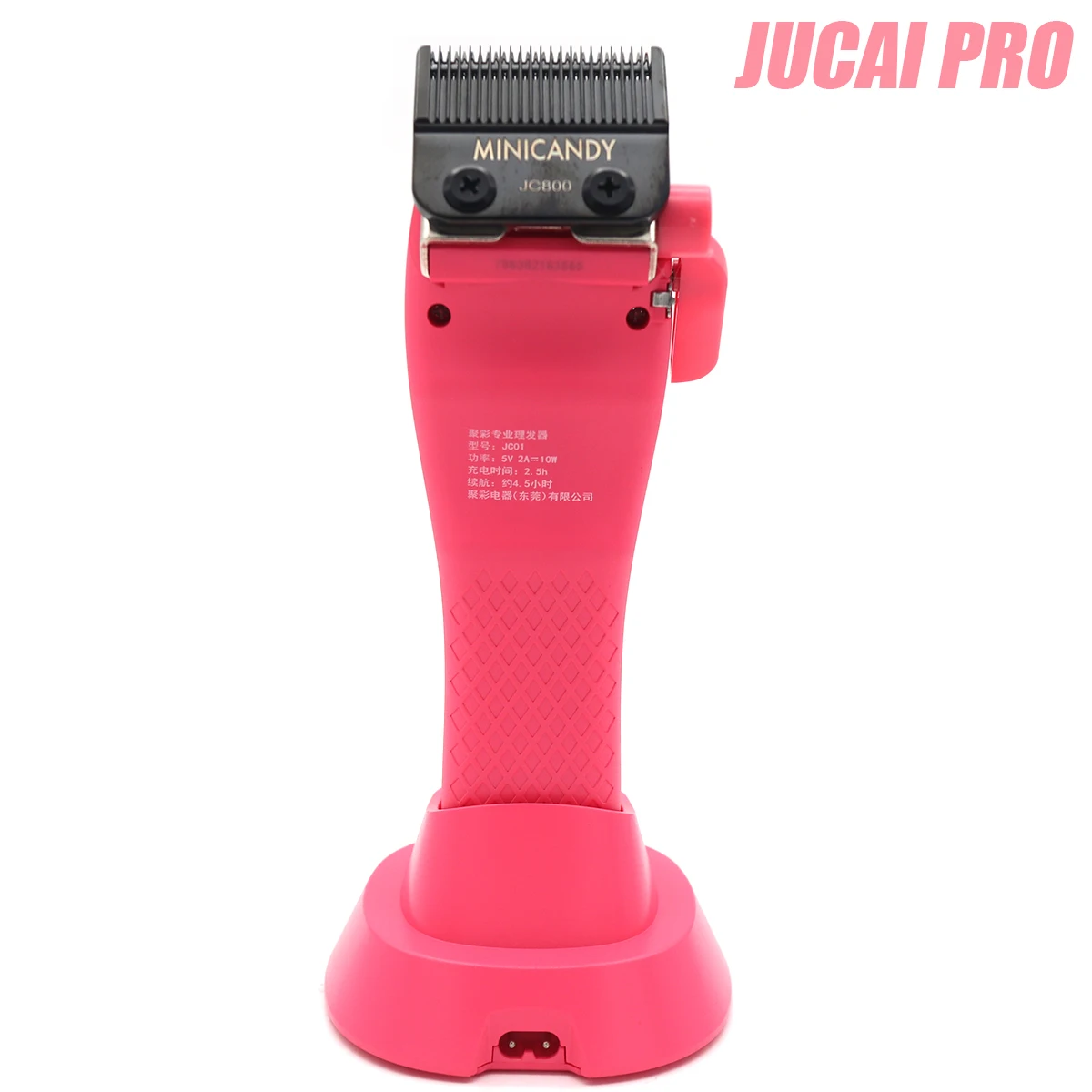 JUCAI プロ JC01 MINICANDY メンズバリカン 8800 RPM DLC 刃コードレスプロフェッショナルヘアカット機ヘアトリマー散髪