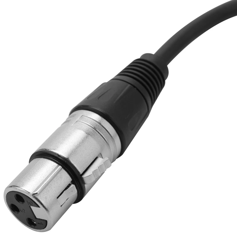 0. Wire 3 Pin Xlr Female To 3.5Mm Trs 1/8Inch Female Stereo Audio Adapter Microphone Cable