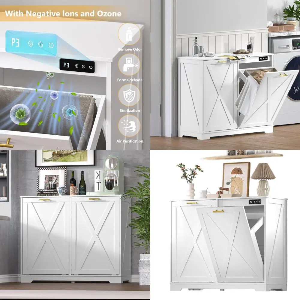 

Шкаф с наклоном и двойной корзиной с контролем запаха для кухни, ванной комнаты и прачечной