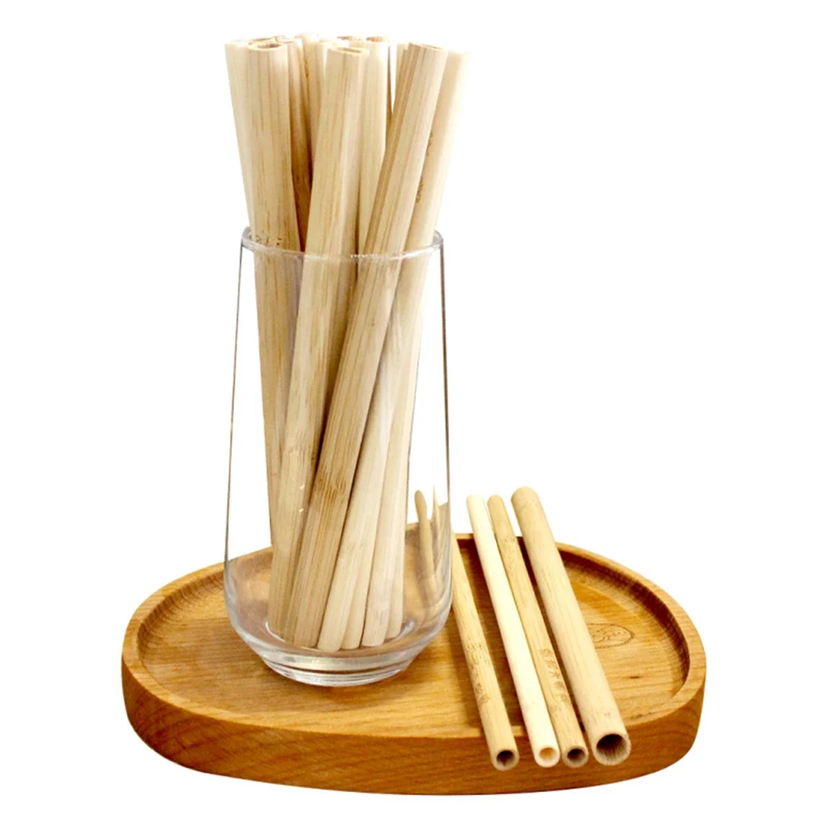 10Pcs Reusable Bamboo Straw Natural Bamboo Drinking Straws  Sustainable Biodegradable Eco-friendly Straws for Cocktail Milkshake