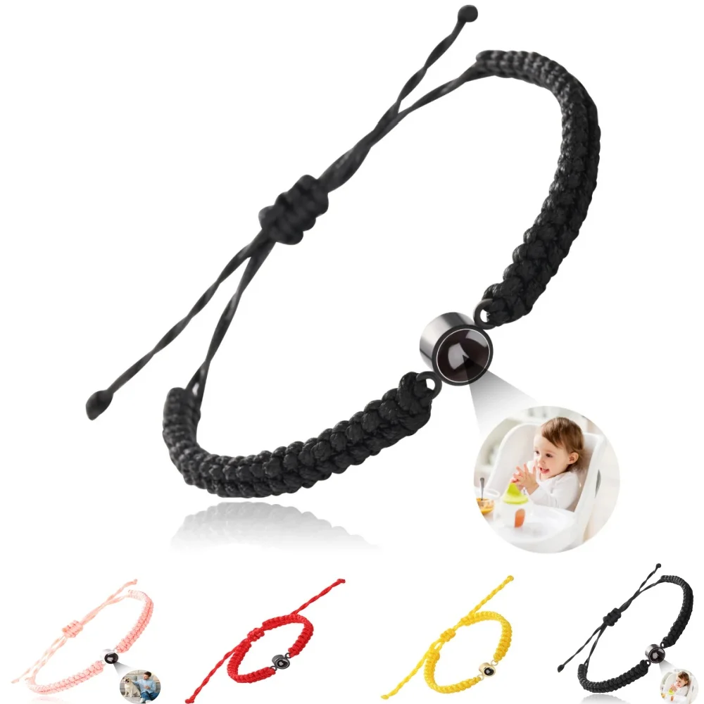 Mode Persönlichkeit Foto Projektion Armband maßge schneiderte Foto Armband maßge schneiderte Paar Armband Weihnachts schmuck Geschenke