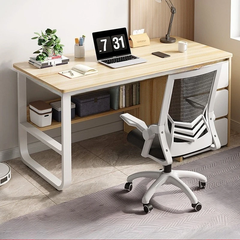 Scrivania Tavolo da studio Scrivania per computer da casa per studenti Banco da lavoro da tavolo Cassetti per camera da letto Schreibtisch mit Schublade Mobili per la casa