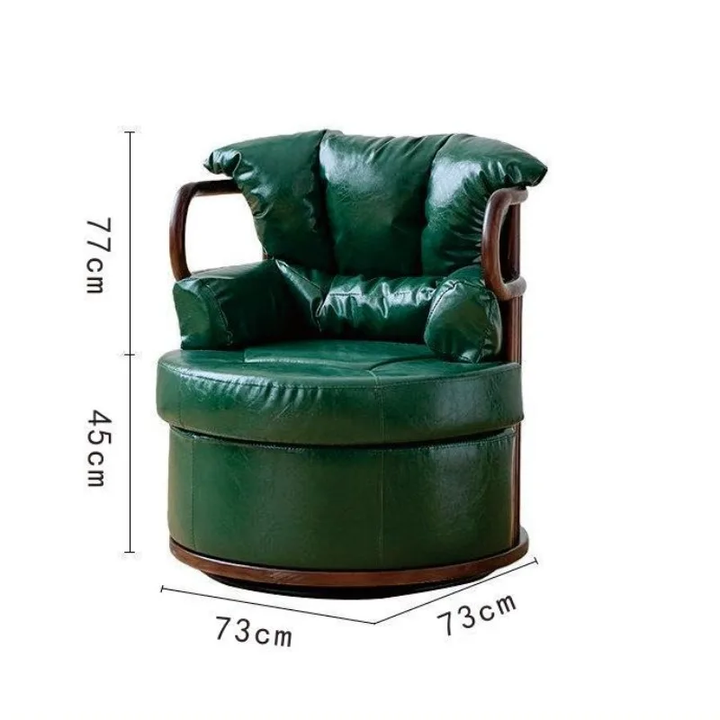 Sofa old elm study tea room living room tea table single leisure chair