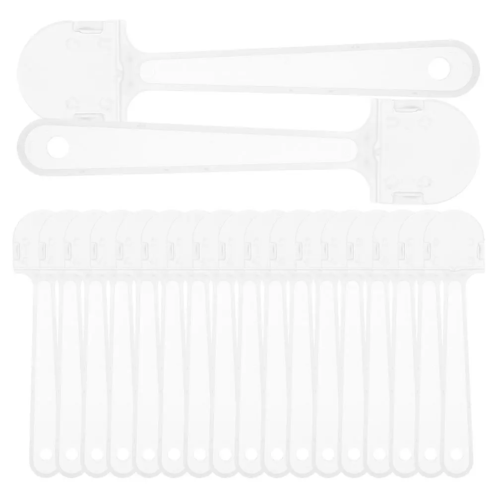 

40Pcs Mini Fan Handles Plastic Circular Fan Making Sticks for DIY Handheld Fans Crafting Party Classroom Parent-Child Activities