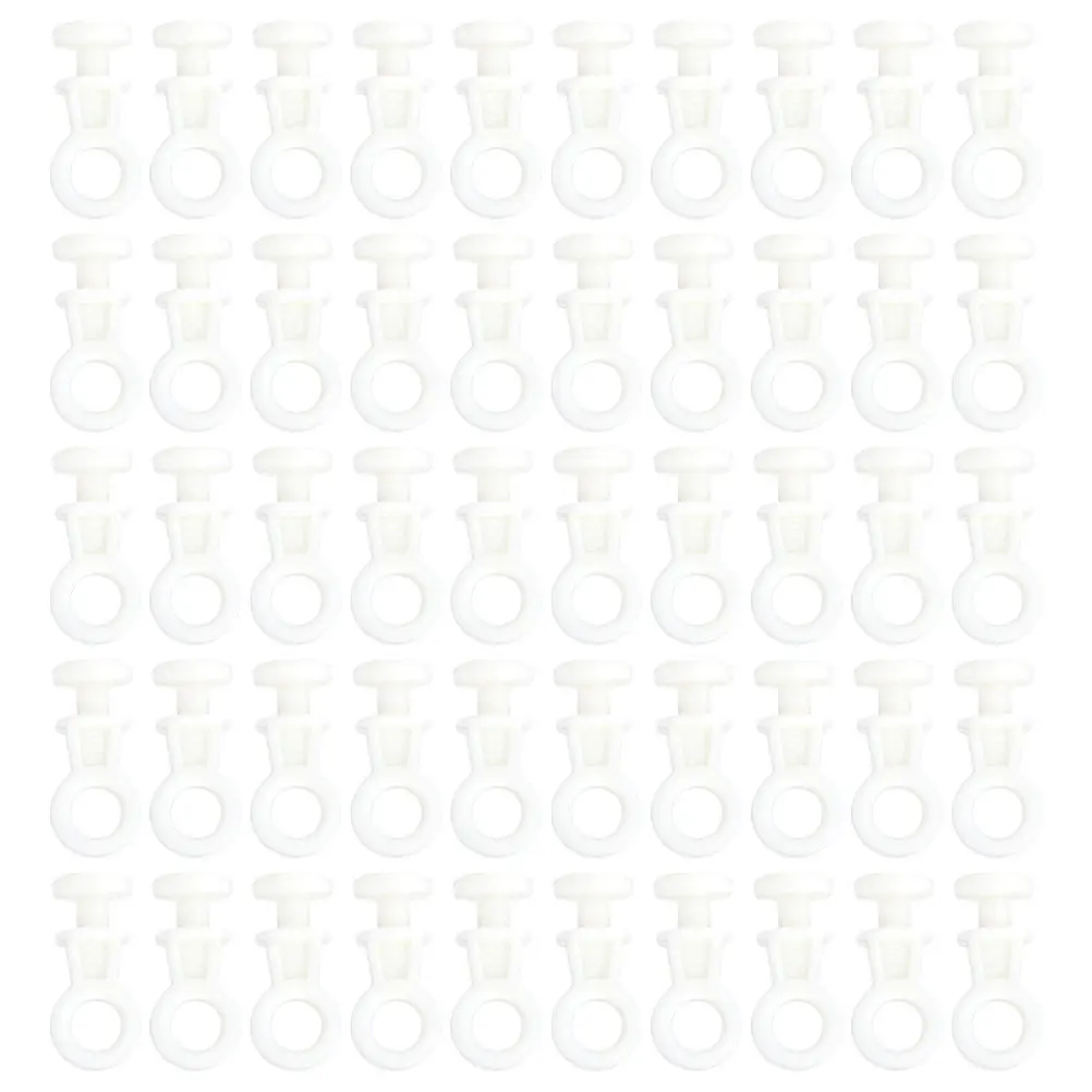 100Pcs Nano Silent Curtain Track Pulleys Corrosion Resistant Easy Install Replacement Gliders for Bedrooms Offices Vertical