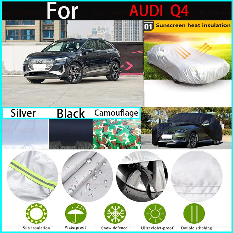 

Waterproof Car Covers for Audi Q4 All-season Car CoverDustproof, Snowproof and UV-resistant