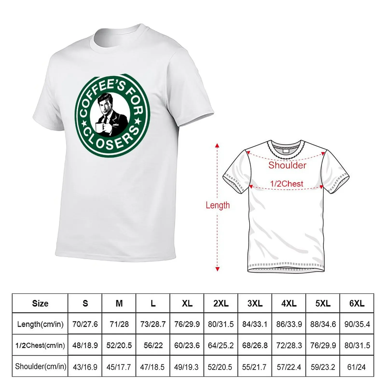 Coffee's for Closers Parody T-Shirt anime t shirts oversize man graphic t shirt T-Shirt
