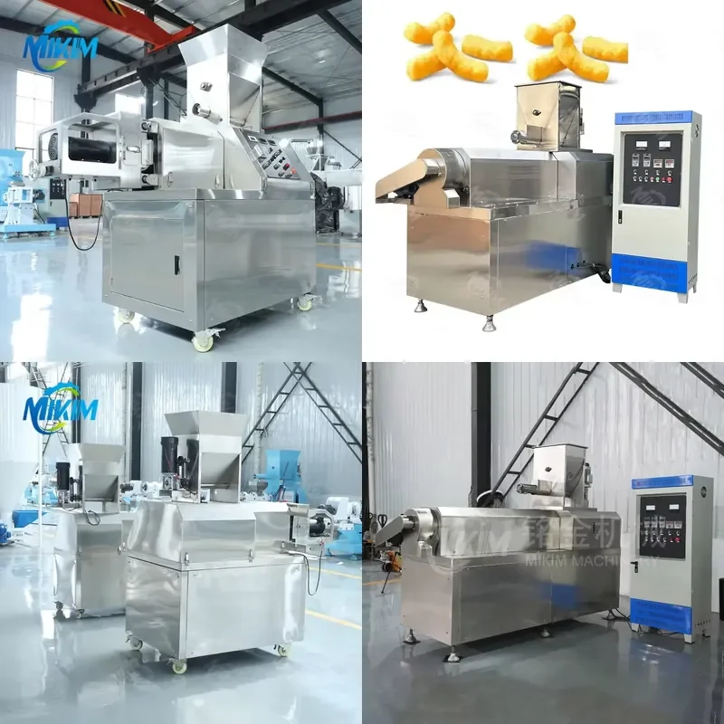 For MIKIM Twin Screw Extruder Puffed Corn Chips Snacks Food Making Machine Puff Snack Food Extruder Machines
