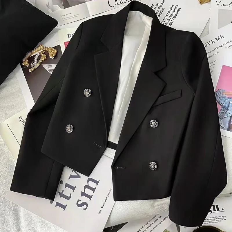 

Blazer Mujer Women'S Coat Coffee Navy Velvet Gift Single-Breasted Grey Youth Flaps Bowknot Tunic Stereoscopic Flowers Appliques