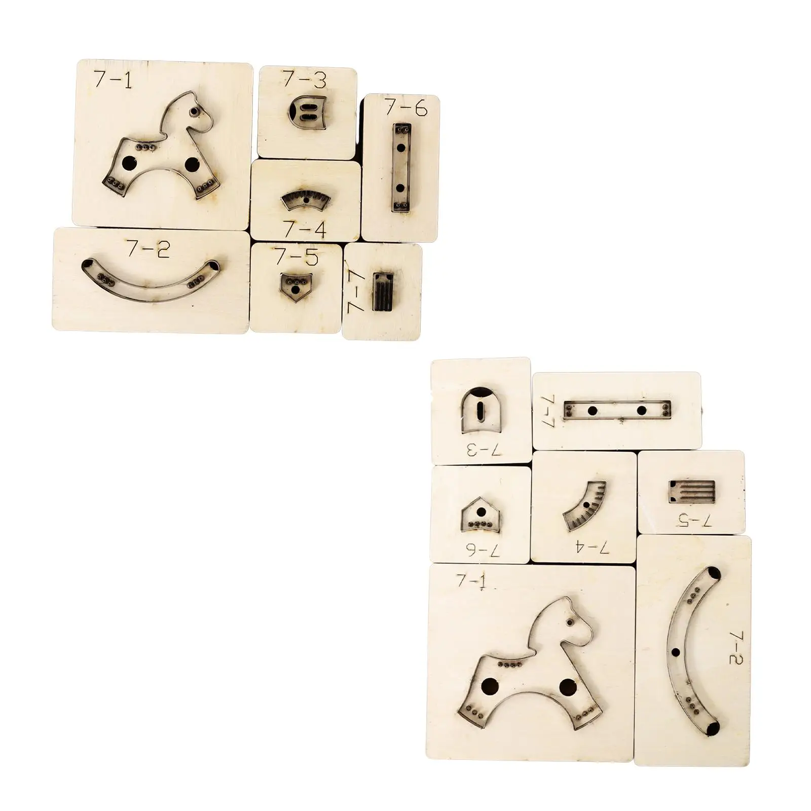 Horse Shape Cut Mold Leather Rocking Horse Template Making Stencil Practical