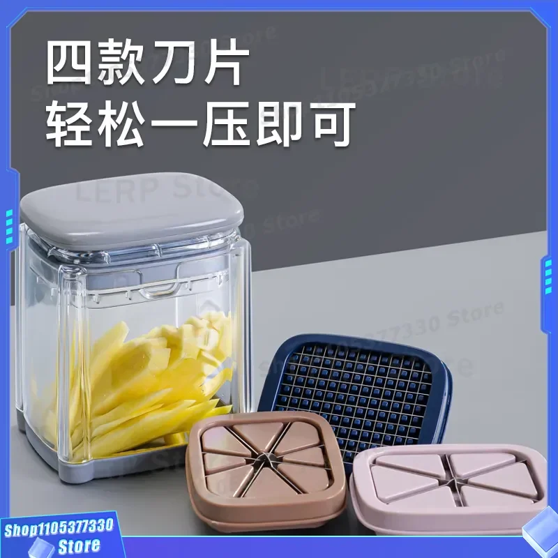 Multifunctional Vegetable Cutter French Fries Slicer Potato Chipper Radish Cucumber Dicer Kitchen Tool Apple Tomato Divider