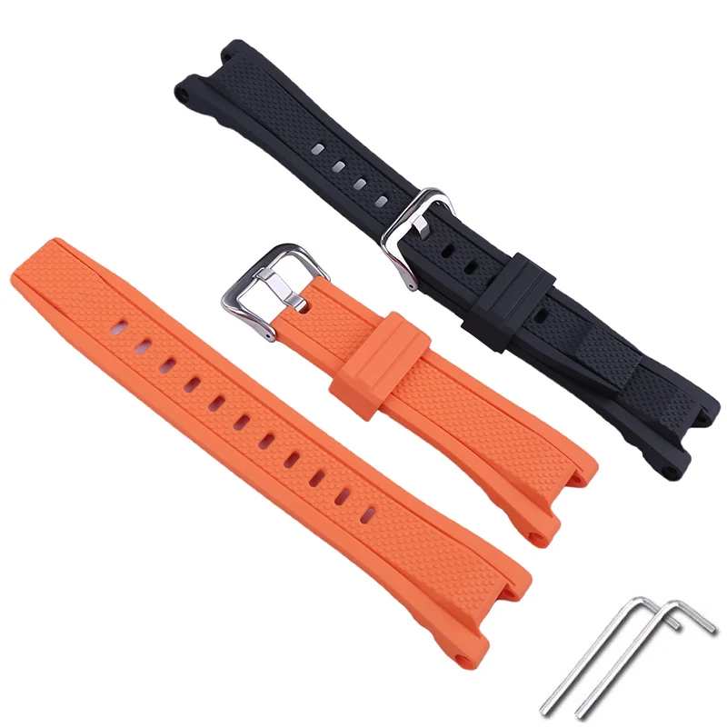 Men's rubber watch band accessories Compatible for Casio GST-W110 210B S110 S100G W110G watch strap women resin sport wristband