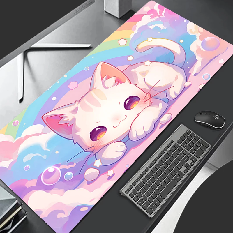 Mousepad Computer Gaming Accessories Cartoon Keyboard Pad Office PC Rubber Mouse Pad Decoracion Desk Cute Cartoon Cat Mouse Mat