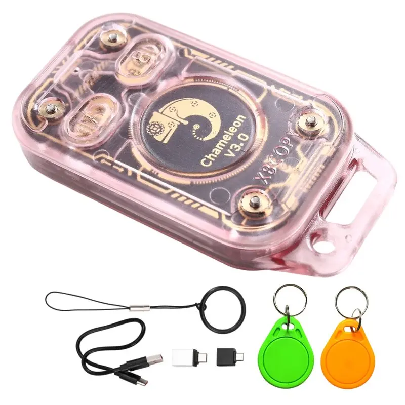 【THANKSGIVING DAY】Chameleon V3.0 RFID Smart Chip Reader Card Emulator ID IC Tag Copyer Reader Writer+ 1XUID/CUID Keychain