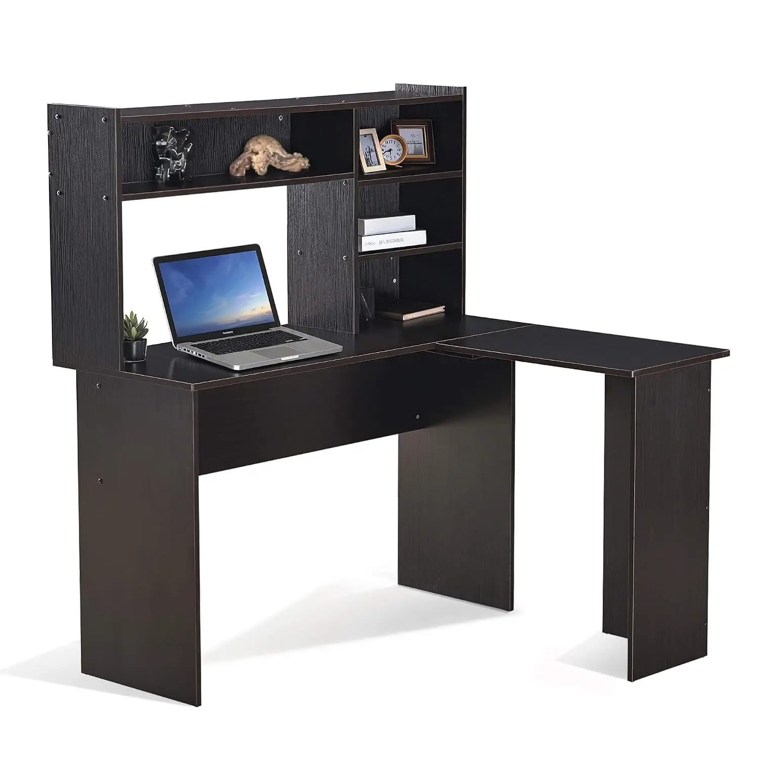 L Shaped Office Desk with Storage, 47.2