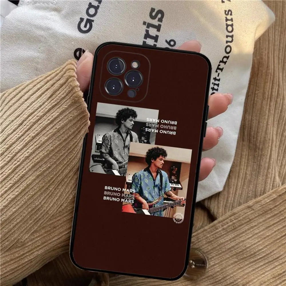 B-bruno Mars Singer Phone Case For iPhone 15 14 11 12 13 Mini Pro XS Max Cover 6 7 8 Plus X XR SE 2020 Funda Shell