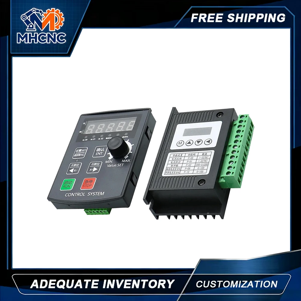 Good Price MHCNC 1PCS Stepper Motor Controller Set HF020 Speed Control with RS485 Expansion+ DM542L/DM542/DM556 Driver for CNC