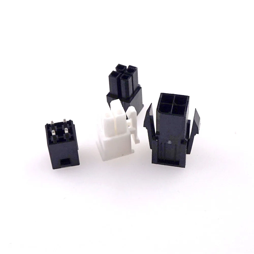 5Pcs 4.20 mm CPU 4 Pin Male Female Housing Header Wafer ATX CPU PSU EPS12V Mainboard Motherboard Power Connector Plug Receptacle