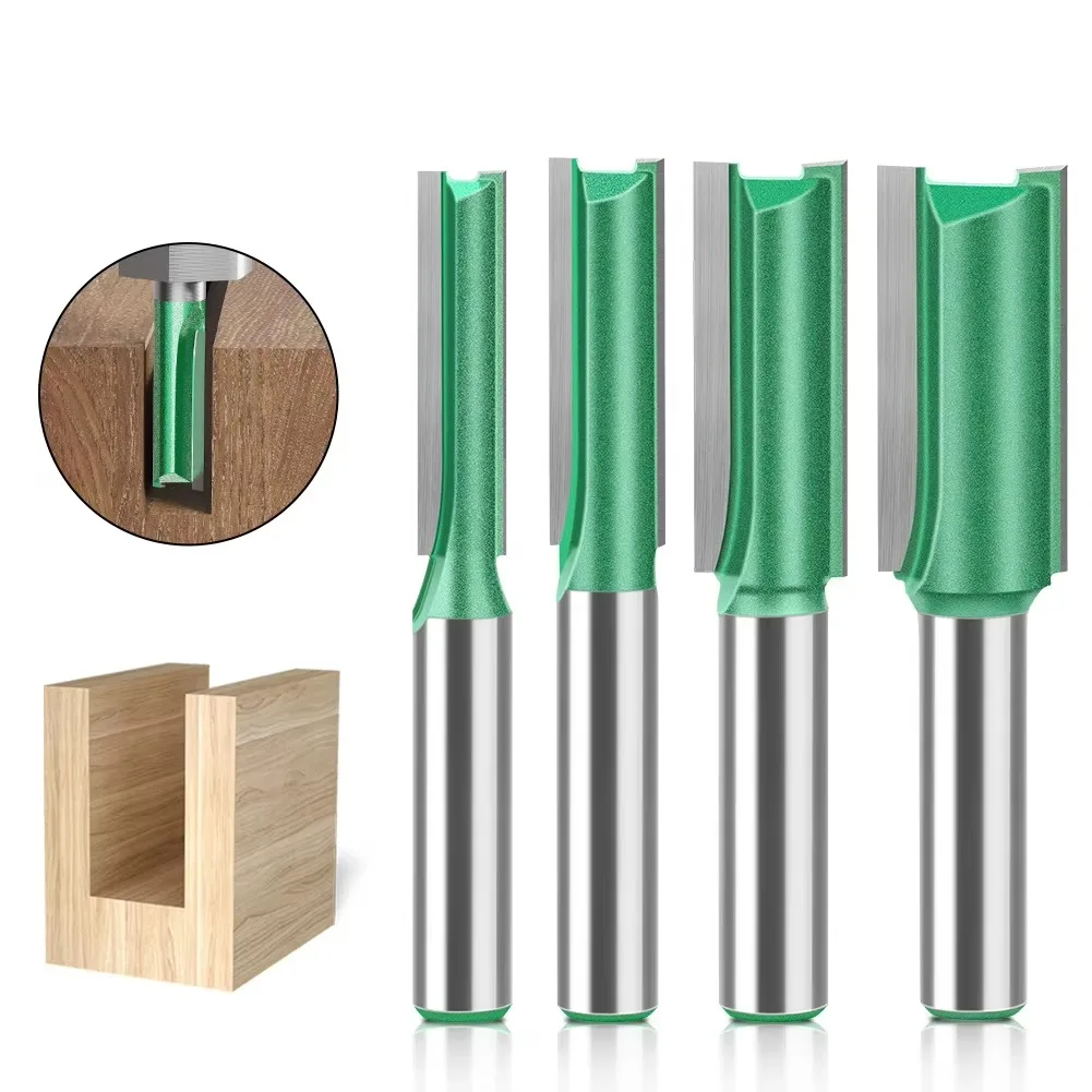

3mm-20mm Diameter 8mm Shank Straight Bit Tungsten Carbide Single Double Flute Router Bit Wood Milling Cutter for Woodwork Tool