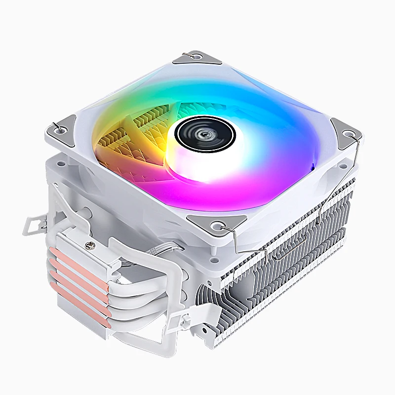 

Black&White Two Option Single Tower CPU Cooler 4/6 Heat Pipe RGB Fan 120mm Processor Radiator LGA2011 115X 1200 1700 AM4 AM5 X99