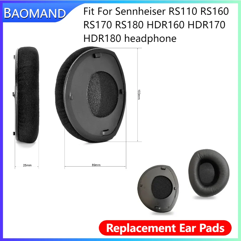 Earpads Cushion For Sennheiser RS110 RS160 RS170 RS180 HDR160 HDR170 HDR180 Headphones Memory Sponge Sleeves Cover Case