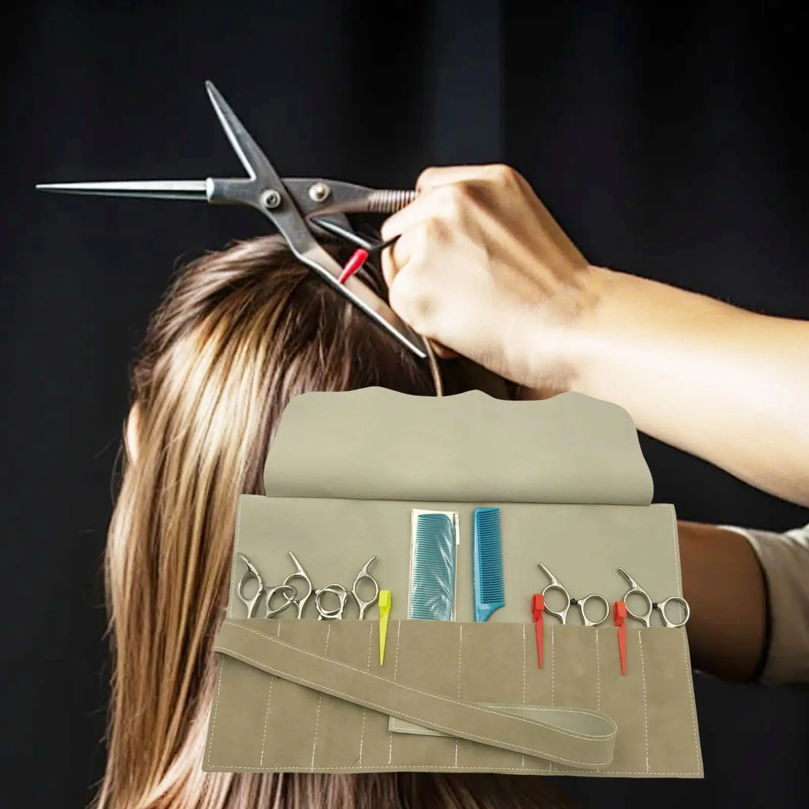 Hair Stylist Scissor Holder Pouch Case Shear Holder Pouch for Barber Make up Specialist Stylist Pet Groomer Hairdressers