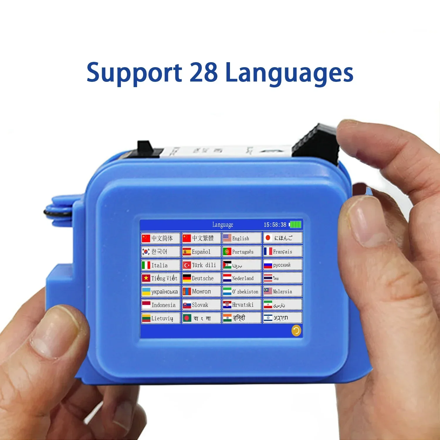 DCODE XMINI 12.7 مللي متر طابعة محمولة صغيرة محمولة طابعة نافثة للحبر نص QR الباركود دفعة رقم شعار صورة تاريخ آلة طباعة