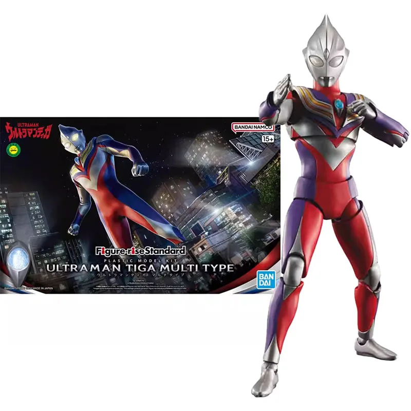 

Bandai оригинальное аниме Ultraman Tiga FRS ULTRAMAN TIGA MULTI TYPE сборная модель комплект экшн-фигурки игрушки для детей коллекционный подарок